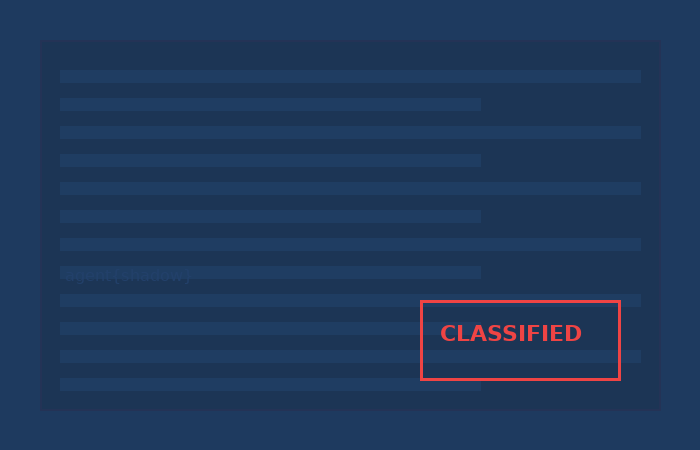 Classified document — the flag is hiding in plain sight