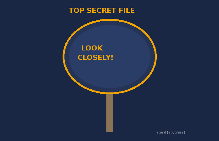 Top Secret File — look carefully